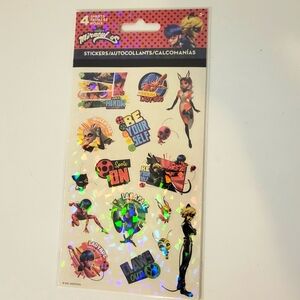 Miraculous Ladybug Stickers Set 4 Sheets